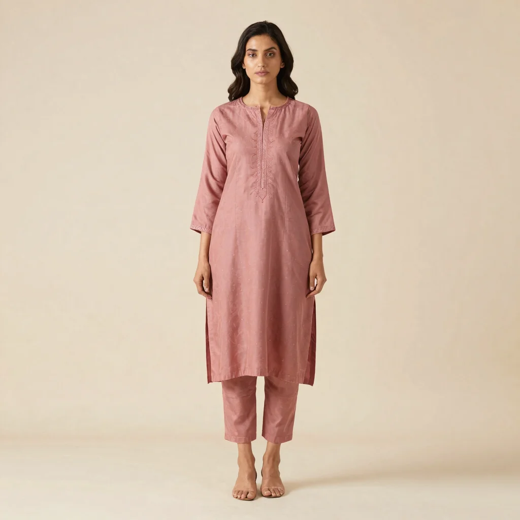 Petal Embroidered Kurta